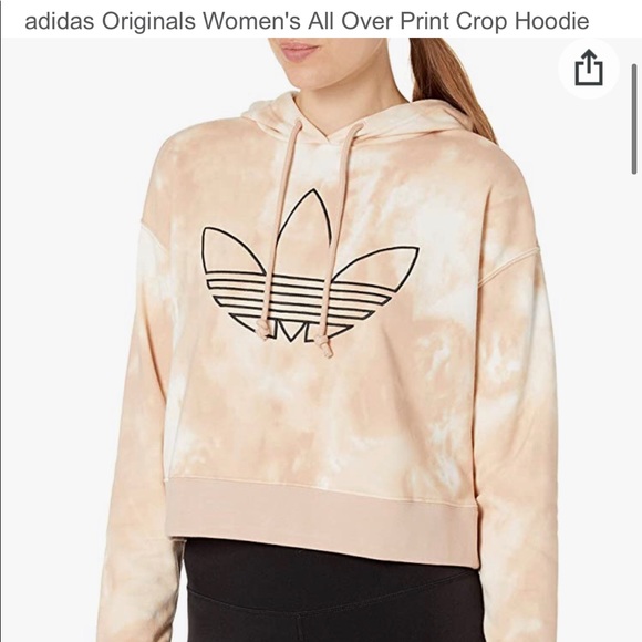 adidas Tops - NWOT Adidas tie-dye crop hoodie medium (SOLD)